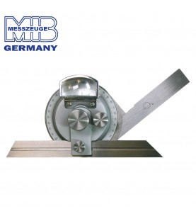 4x90° Μοιρογνωμόνιο με 200mm χάρακα και φακό MIB 05060006