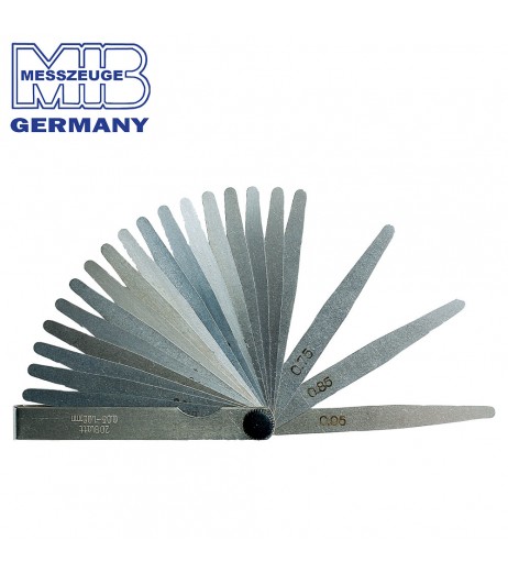 0,03-0,15mm Precision feeler gauge - blades: 9 MIB 08078003 