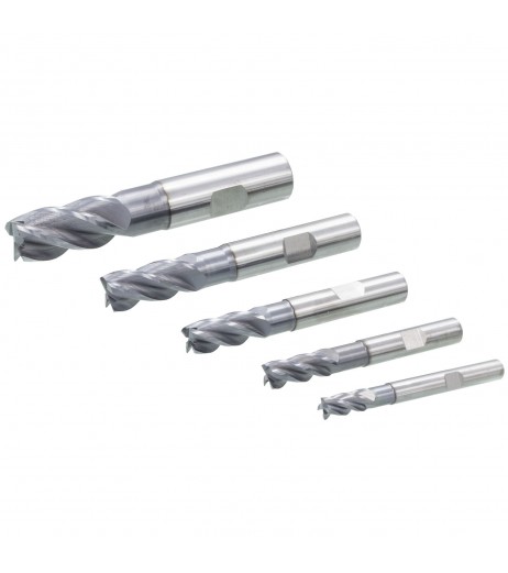 6-16mm Solid carbide end milling cutter set 40° AlCrN 5pcs