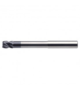 10mm Solid carbide end milling cutter 40° Z=4 short long, RockTec-52