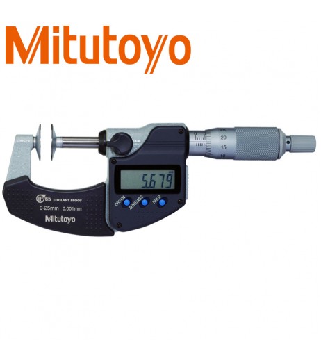 0-25mm D7 (0,001mm) Μικρόμετρο με δίσκους MITUTOYO 323-250-30
