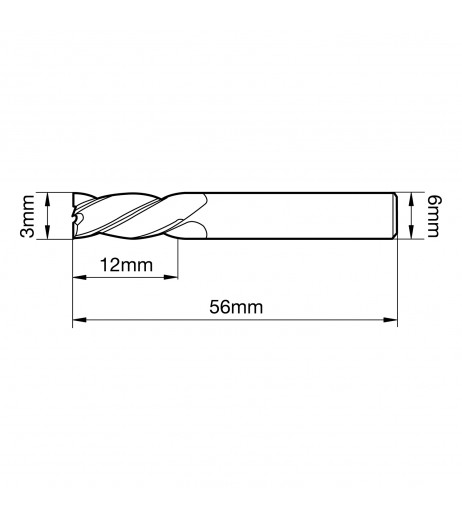 3mm 4πτερο Κονδύλι κοβαλτίου - Μακρύ TJR 350030000
