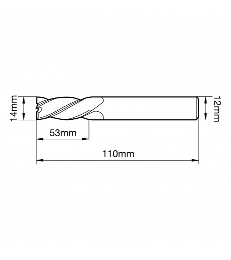 14mm 4πτερο Κονδύλι κοβαλτίου - Μακρύ TJR 350140000