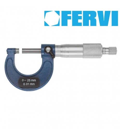 0-25mm Εξωτερικό μικρόμετρο FERVI M033/00/25