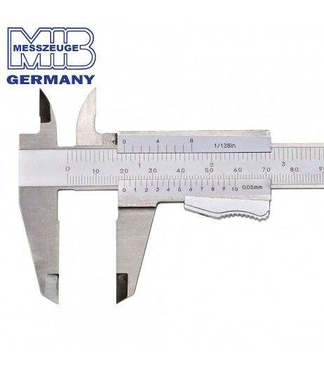 200mm (0,05mm) Παχύμετρο απλό με ελατήριο  ΙΝΟΧ MIB 01001015