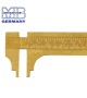 100mm Brass slide caliper MIB 01007002