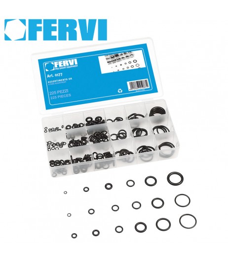 Κασετίνα 225τεμ O-Ring FERVI 0177