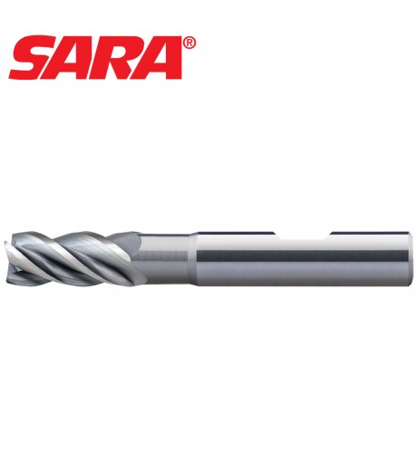 5mm Carbide mills (4-flute) with corner radius 0,2mm and AlCrN coating