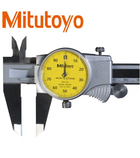 150mm (0,01mm) Παχύμετρο με ρολόι MITUTOYO 505-732