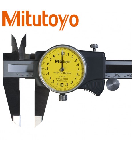 150mm (0,02mm) Παχύμετρο με ρολόι MITUTOYO 505-730
