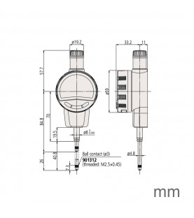 0-25,4mm (0.0005mm) Ψηφιακό ρολόι ID-C MITUTOYO 543-720B