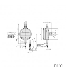 0-12,7mm/0-0.5" (0.001mm/0.00005") Ψηφιακό ρολόι ID-S IP42 MITUTOYO 543-791B-10