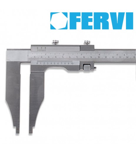 1000mm Παχύμετρο απλό με μακρίες σιαγώνες FERVI C021/1000