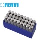 Γράμματα χτυπητά 27τεμ. L=5mm με μπιμπίκια FERVI P012/L05P 